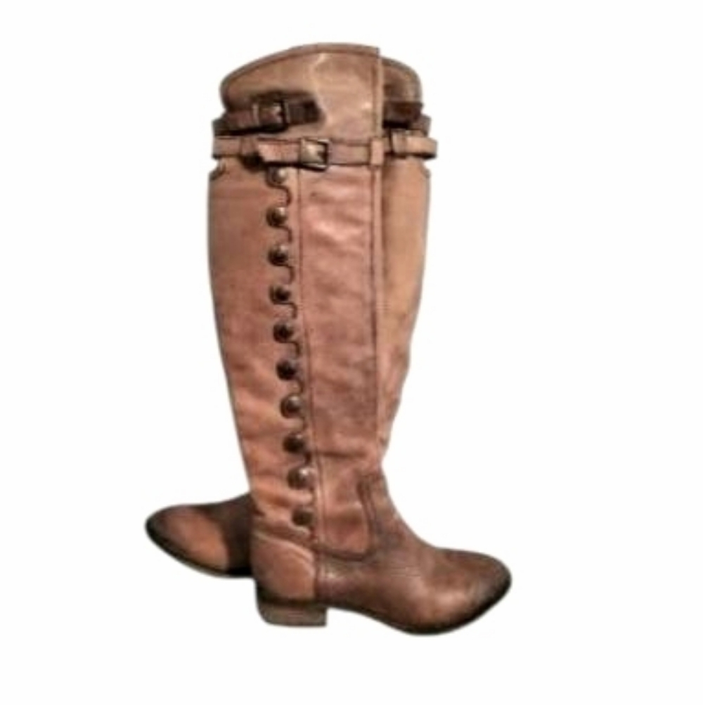 Sam Edelman Over Knee Pierce Whiskey Brown Leather Tall Riding Boot Women 7.5 - Picture 10 of 16